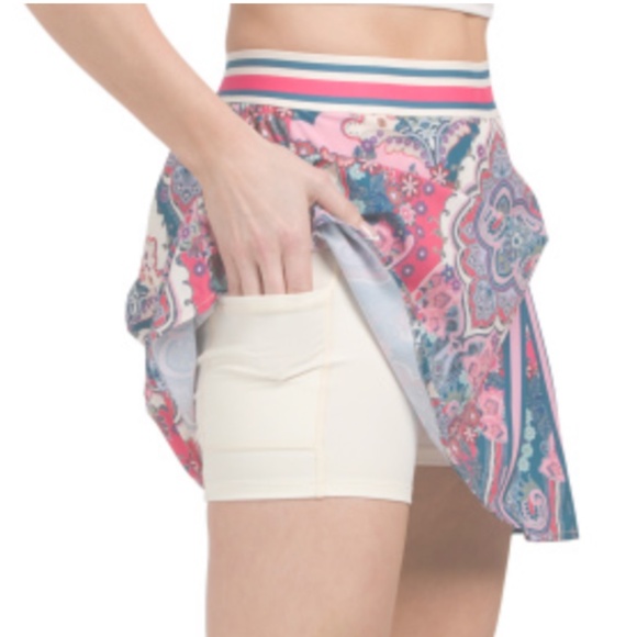 { Johnny Was } - Melody Bee Active Paisley Tennis Skirt - Picture 4 of 4